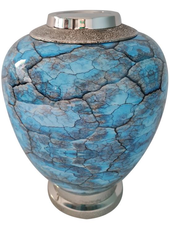 Urne en aluminium et laiton 28