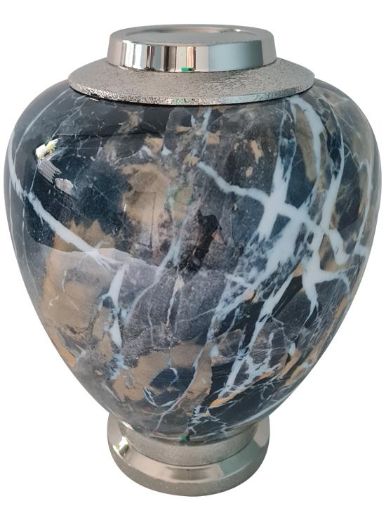Urne en aluminium et laiton 29