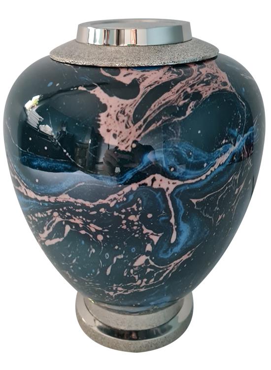 Urne en aluminium et laiton 30