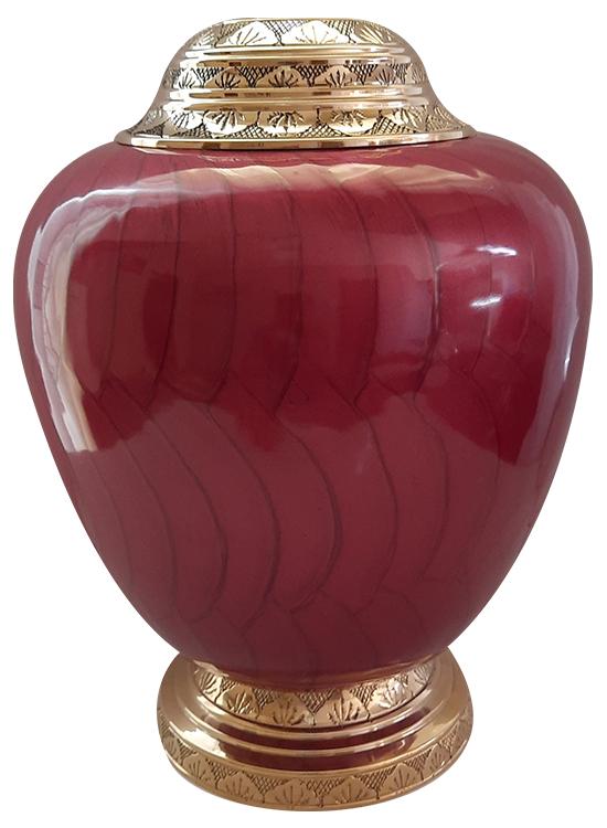 Urne en aluminium et laiton 36