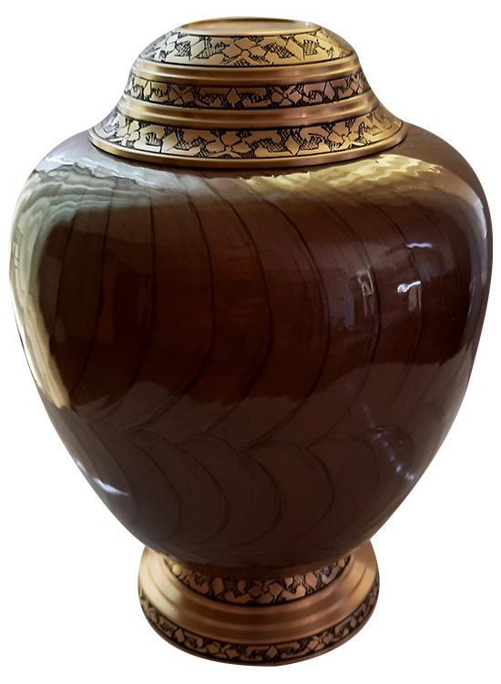 Urne en aluminium et laiton 37