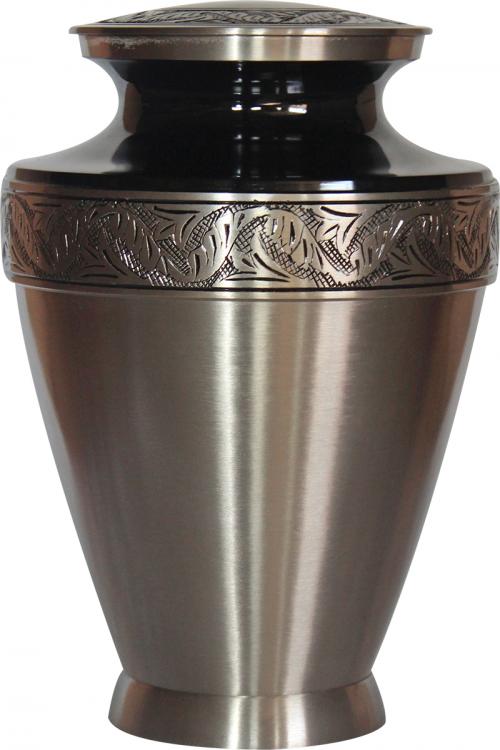 Urne aus Aluminium und Messing 57