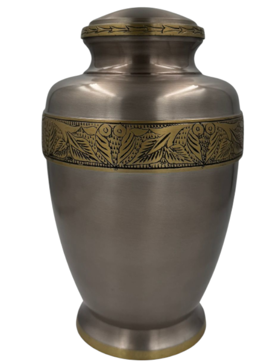 Urne en aluminium et laiton 100