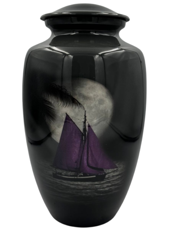 Urne en aluminium et laiton 138