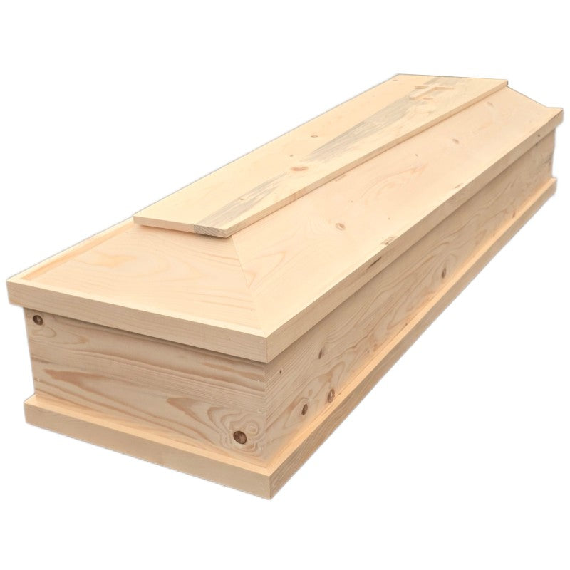 Straight wooden coffin XL