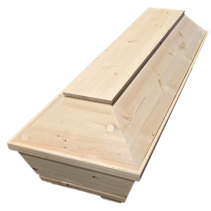 XXL wooden coffin