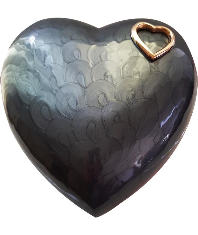 Urne en aluminium et laiton 19