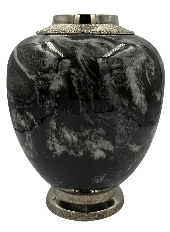 Urne en aluminium et laiton 34