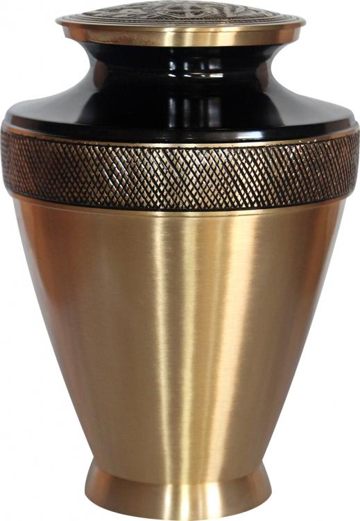 Urne aus Aluminium und Messing 58